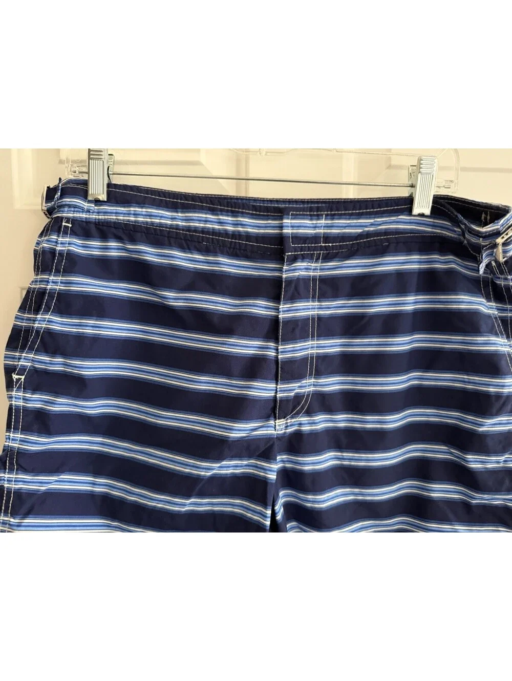 Polo Ralph Lauren Swim Trunks SZ 32 Blue Stripe Board Shorts